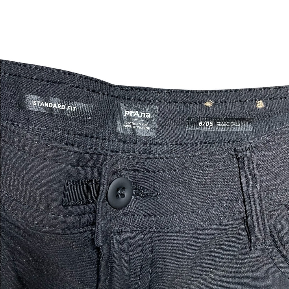 Prana Zion Halle Shorts Black Size 6 - 5" Inseam - Picture 4 of 4